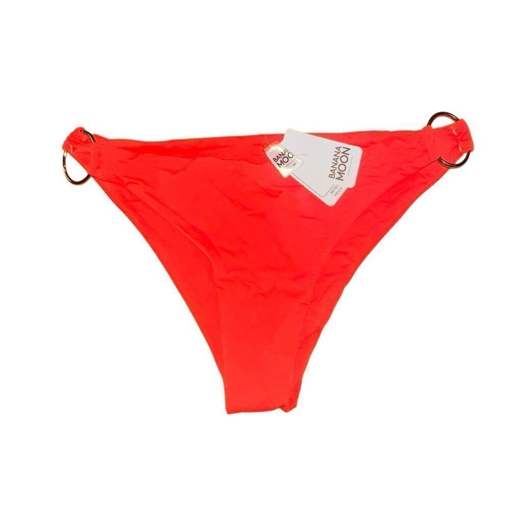 Banana Moon sz 40 high leg sexy “vaiva ring” bottom swim cheeky bikini tangerine